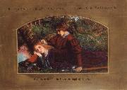 Arthur Hughes Enid and Geraint oil